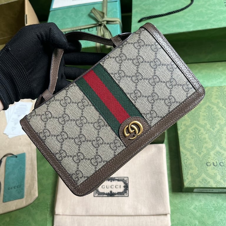 Gucci Ophidia GG Supreme Travel Wallet - 2