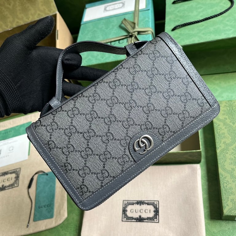 Gucci Ophidia GG Supreme Travel Wallet Grey - 2