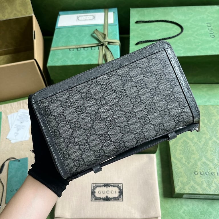 Gucci Ophidia GG Supreme Travel Wallet Grey - 9