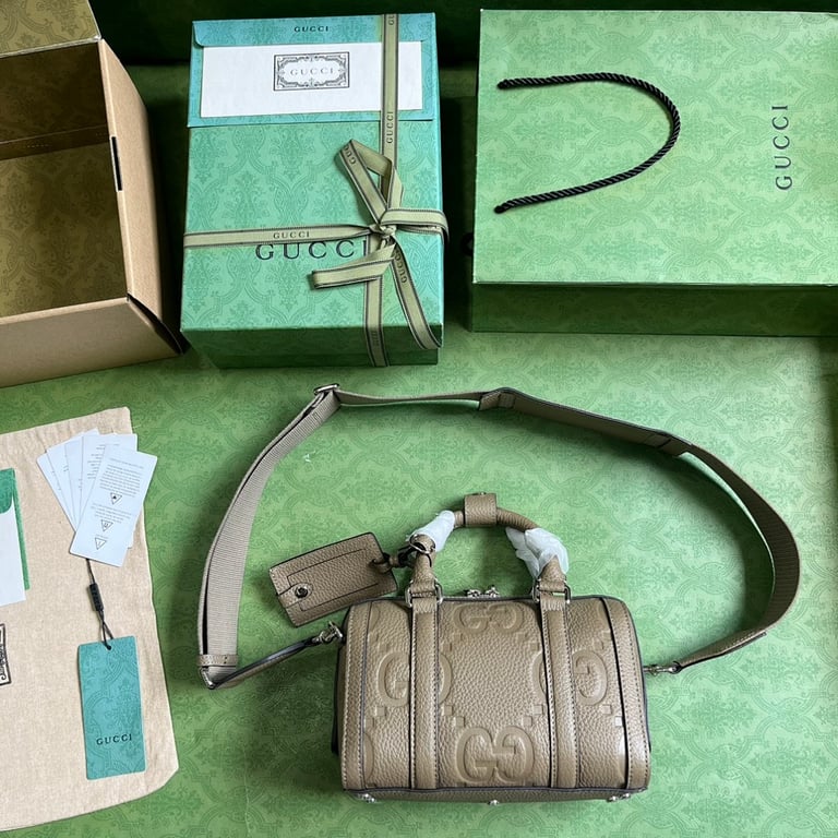 Gucci Jumbo GG Mini Travel Bag Taupe - 2