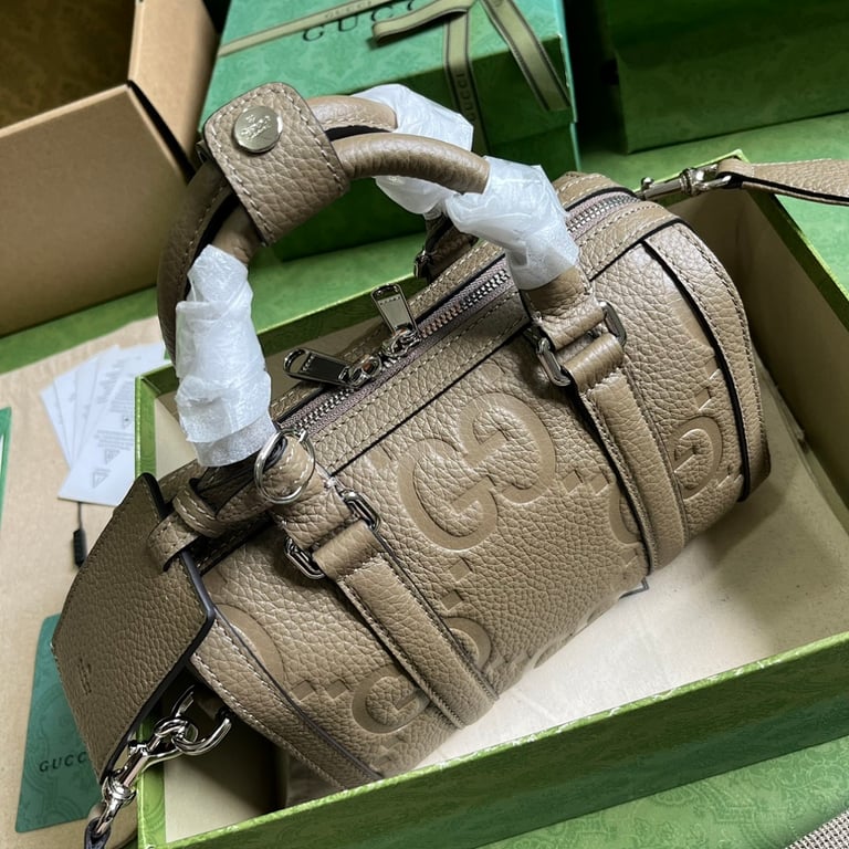 Gucci Jumbo GG Mini Travel Bag Taupe - 5