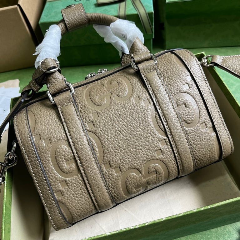 Gucci Jumbo GG Mini Travel Bag Taupe - 6