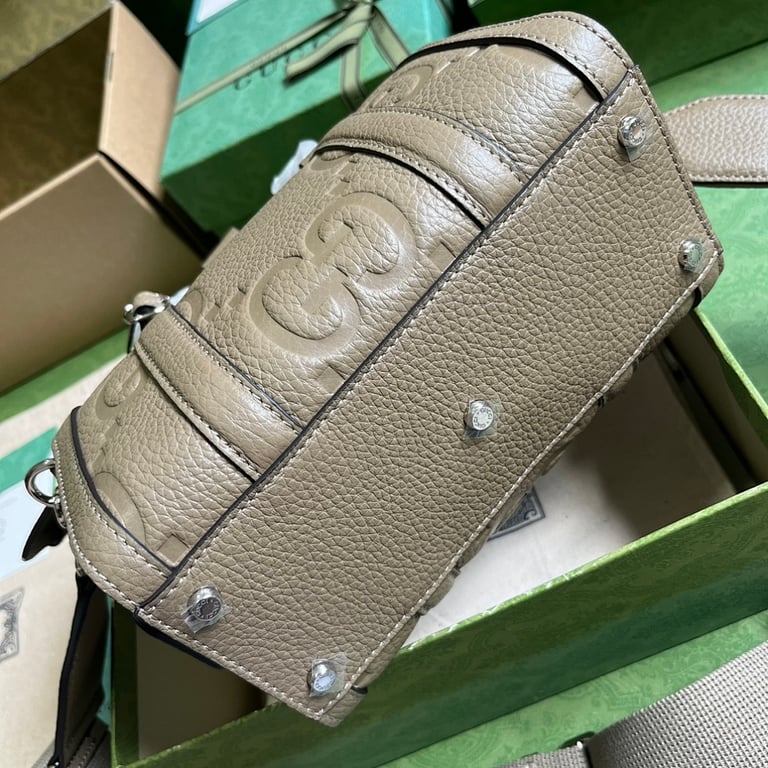 Gucci Jumbo GG Mini Travel Bag Taupe - 8