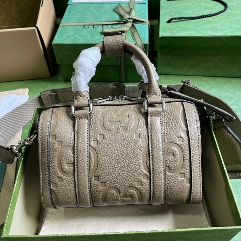 Gucci Jumbo GG Mini Travel Bag Taupe - 9