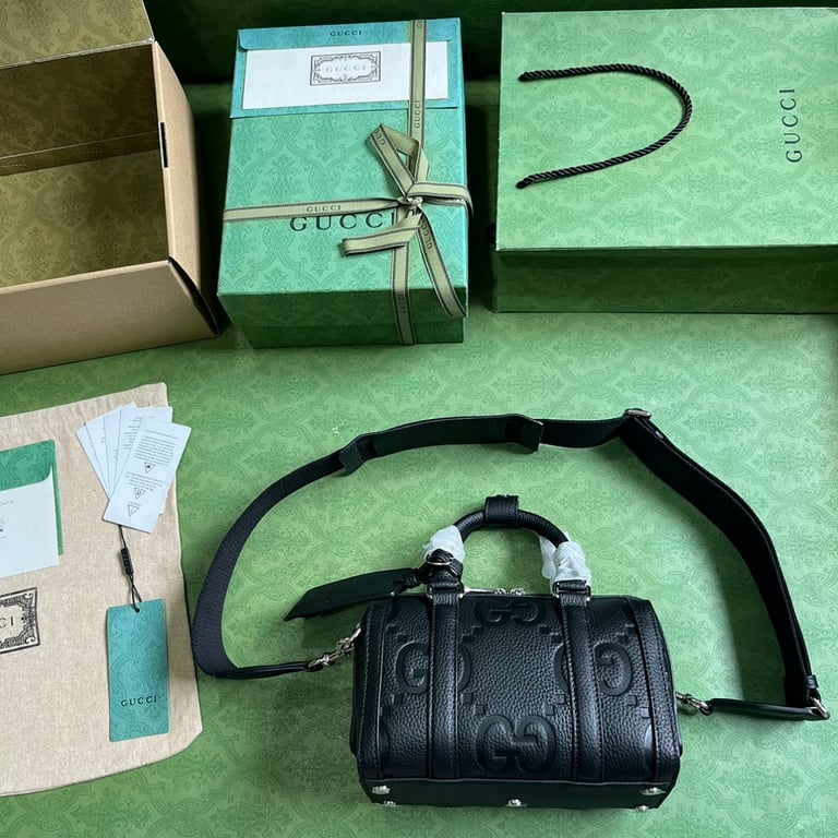Gucci Jumbo GG Mini Duffle Bag Black - 2