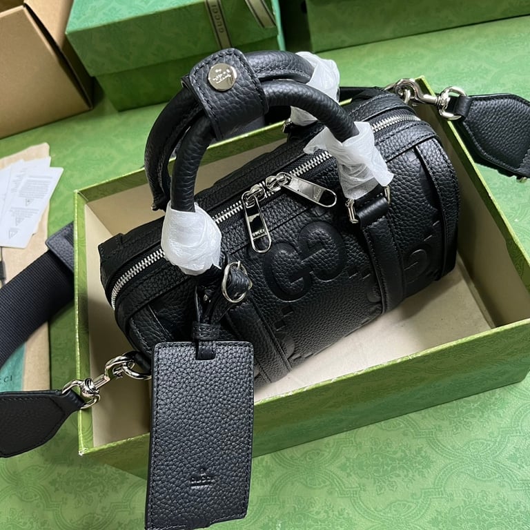 Gucci Jumbo GG Mini Duffle Bag Black - 4