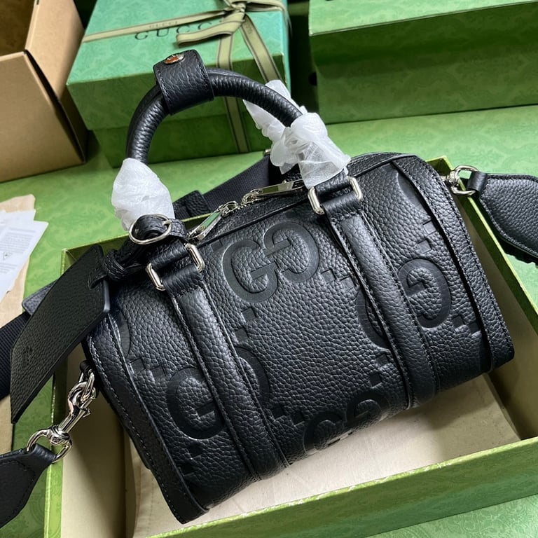 Gucci Jumbo GG Mini Duffle Bag Black - 6