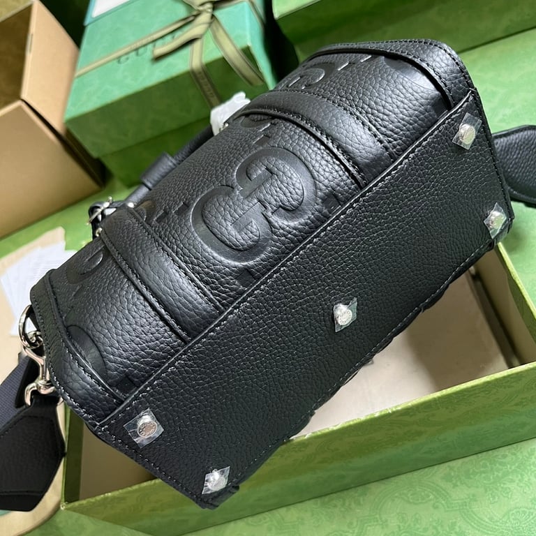 Gucci Jumbo GG Mini Duffle Bag Black - 8