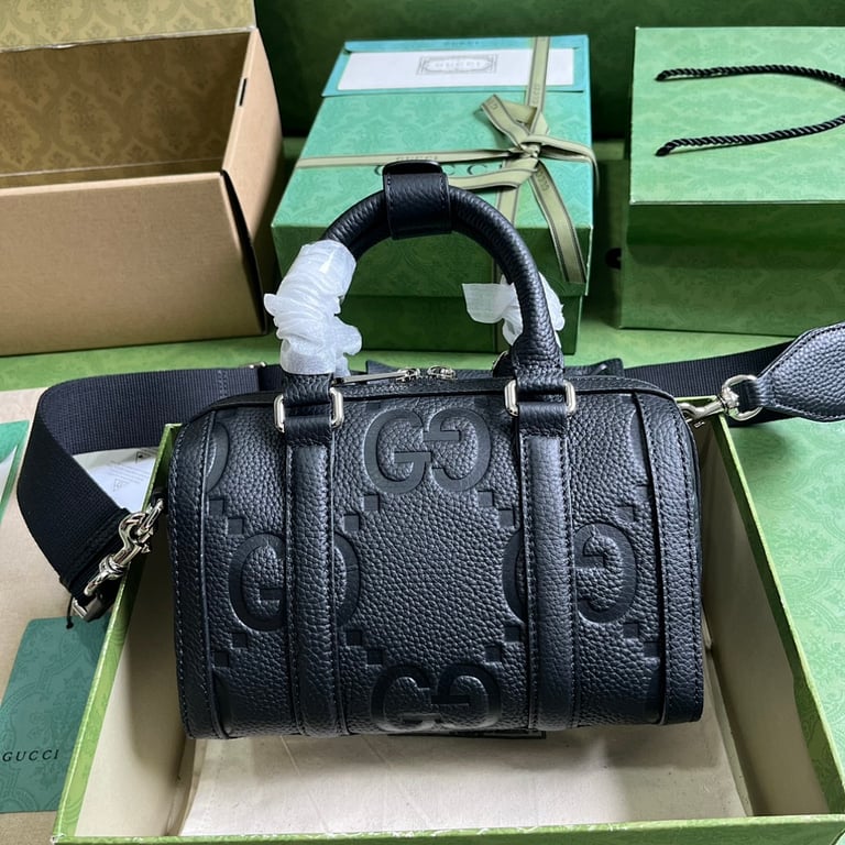 Gucci Jumbo GG Mini Duffle Bag Black - 9
