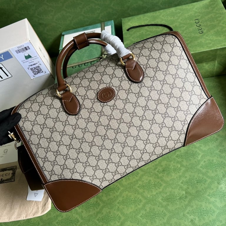 Gucci GG Supreme Travel Bag Brown 696014 - 2