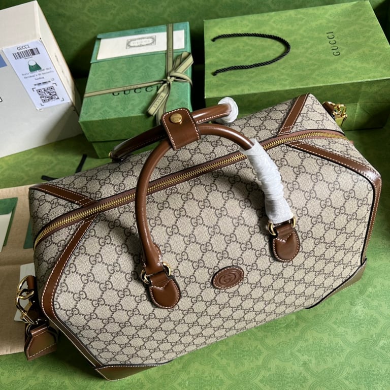 Gucci GG Supreme Travel Bag Brown 696014 - 5