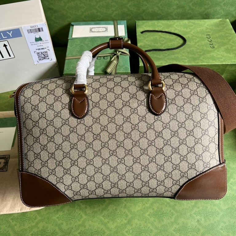 Gucci GG Supreme Travel Bag Brown 696014 - 9
