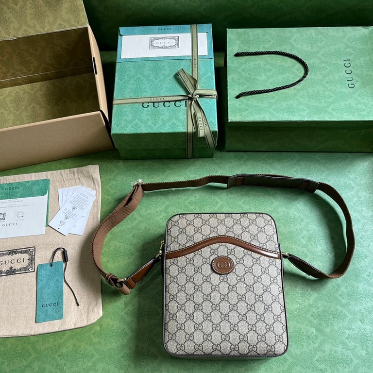 Gucci Interlocking G Small Messenger Bag Brown - 2