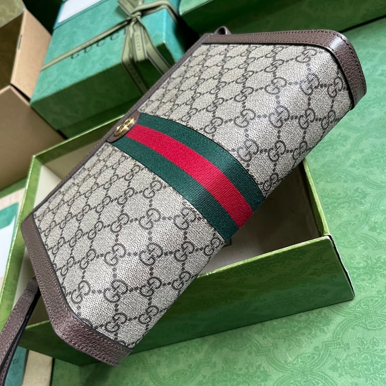 Gucci Ophidia GG Supreme Pouch Brown - 8