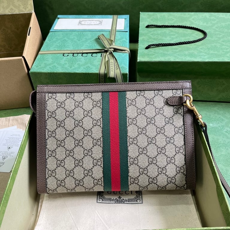 Gucci Ophidia GG Supreme Pouch Brown - 9