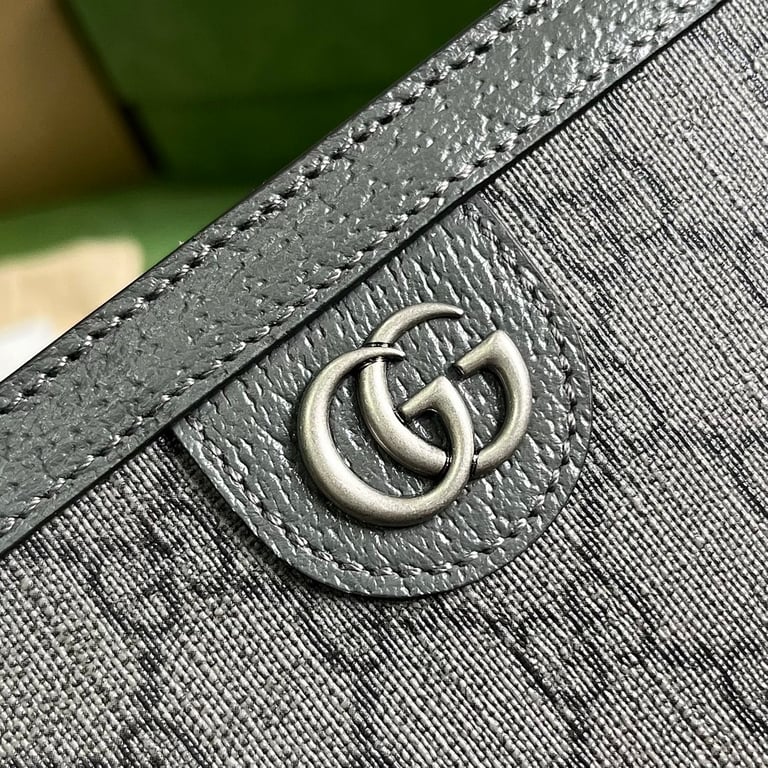 Gucci Ophidia GG Supreme Clutch Grey Black - 6