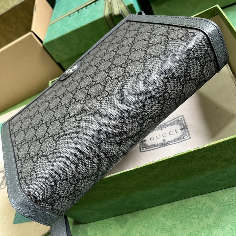 Gucci Ophidia GG Supreme Clutch Grey Black - 8