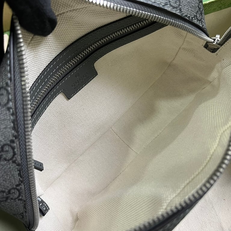 Gucci Ophidia GG Supreme Clutch Grey Black - 3