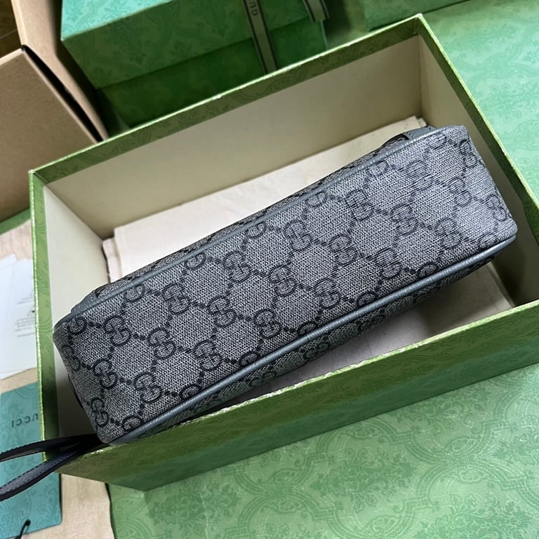 Gucci Ophidia GG Supreme Clutch Grey Black - 7