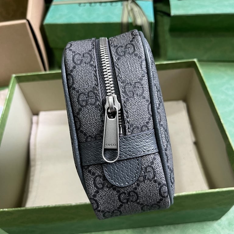 Gucci Ophidia GG Supreme Toiletry Bag Grey Black - 7