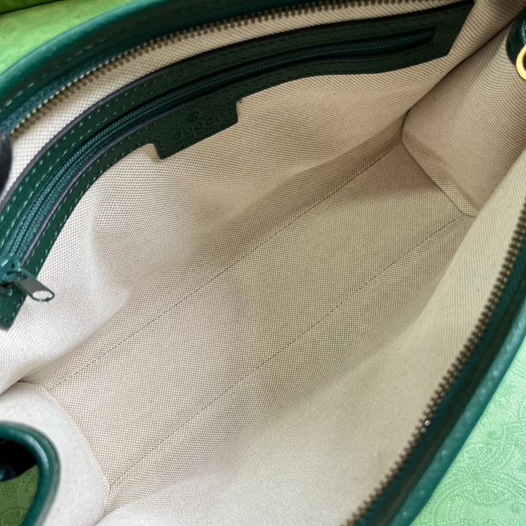 Gucci 751912 Mini GG Quilted Clutch Green - 3