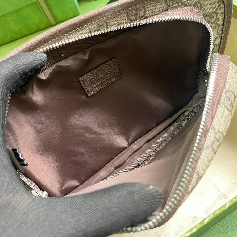 Gucci GG Supreme Belt Bag Beige Ebony 760217 - 3
