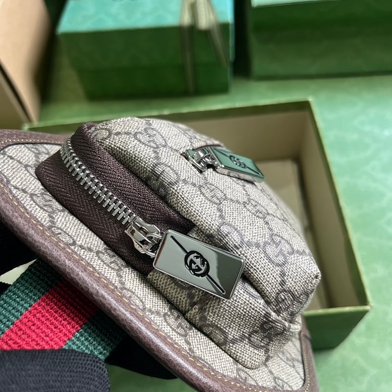 Gucci GG Supreme Belt Bag Beige Ebony 760217 - 4