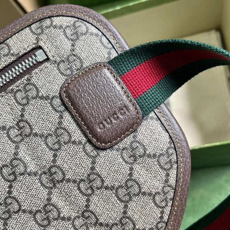 Gucci GG Supreme Belt Bag Beige Ebony 760217 - 7