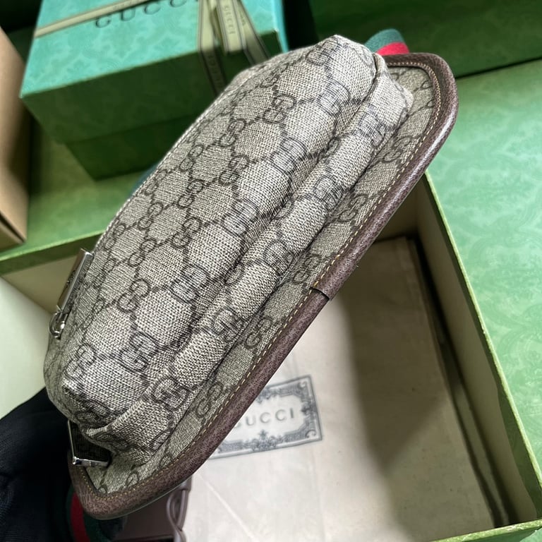 Gucci GG Supreme Belt Bag Beige Ebony 760217 - 8