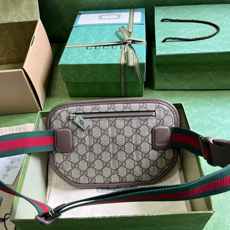 Gucci GG Supreme Belt Bag Beige Ebony 760217 - 9