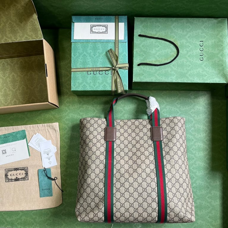 Gucci GG Supreme Tender Medium Tote Bag - 2