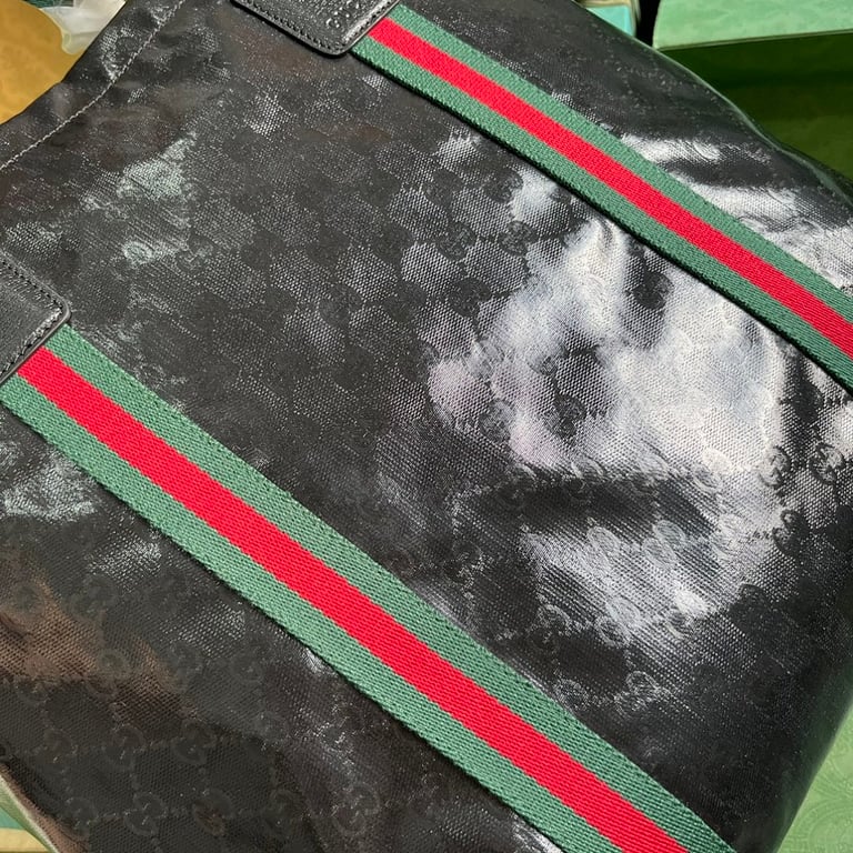 Gucci GG Crystal Canvas Medium Tote Black - 4