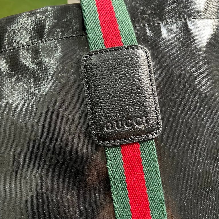 Gucci GG Crystal Canvas Medium Tote Black - 6