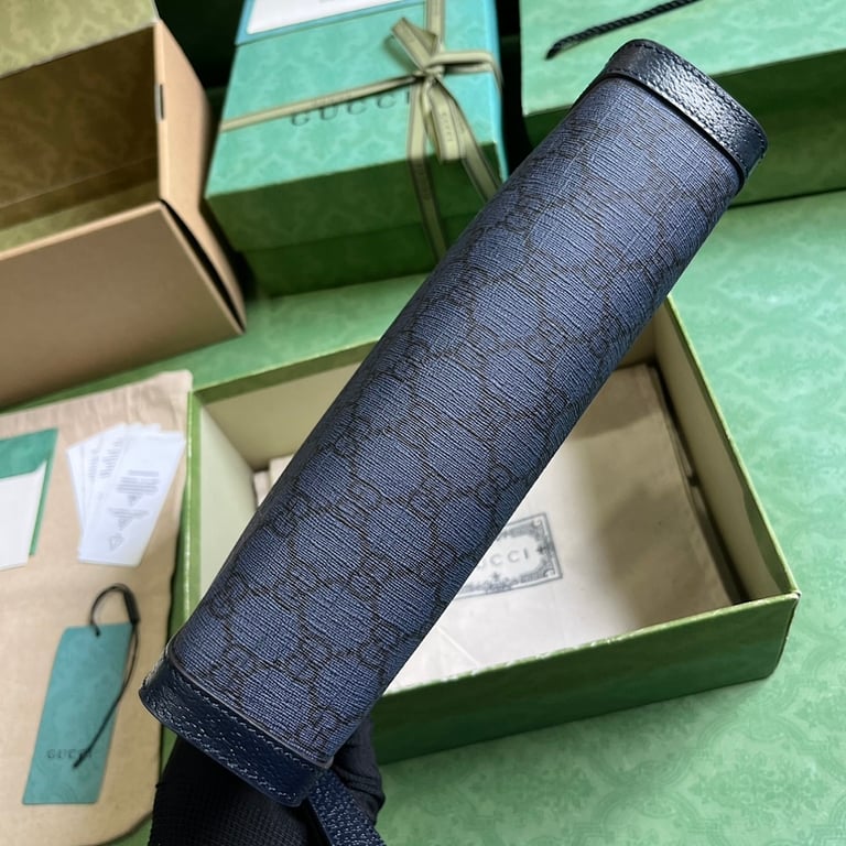 Gucci Ophidia GG Supreme Pouch Blue Grey - 8