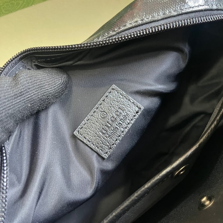 Gucci GG Crystal Canvas Mini Shoulder Bag Black - 3