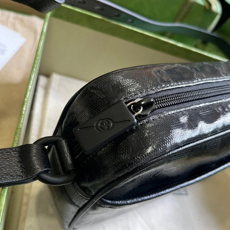 Gucci GG Crystal Canvas Mini Shoulder Bag Black - 5