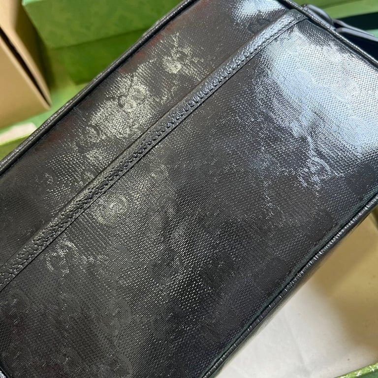 Gucci GG Crystal Canvas Mini Shoulder Bag Black - 6