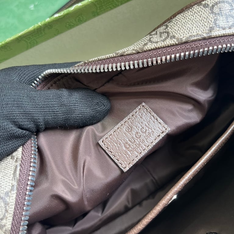 Gucci GG Supreme Mini Shoulder Bag Brown - 3