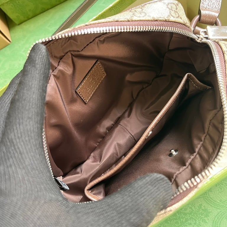 Gucci GG Supreme Mini Shoulder Bag Brown - 4