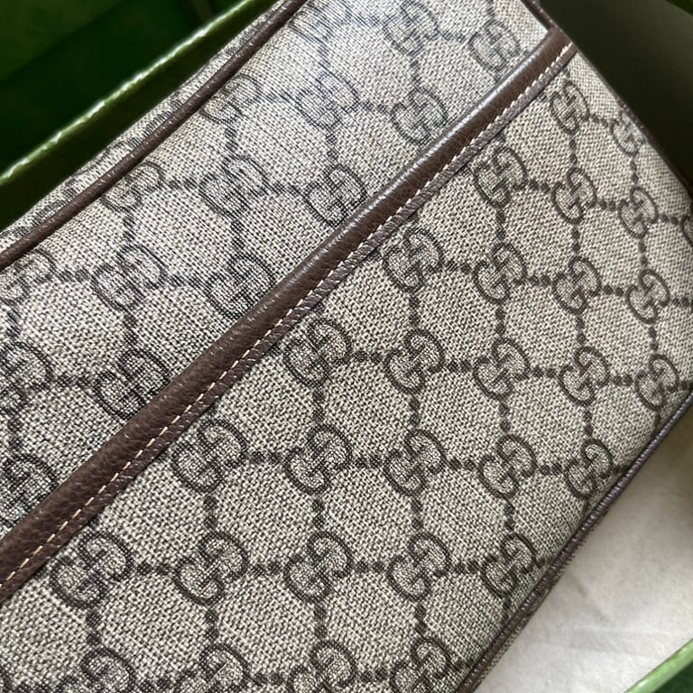Gucci GG Supreme Mini Shoulder Bag Brown - 6