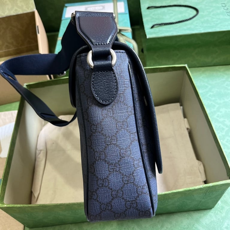 Gucci Ophidia GG Supreme Messenger Bag Blue - 7