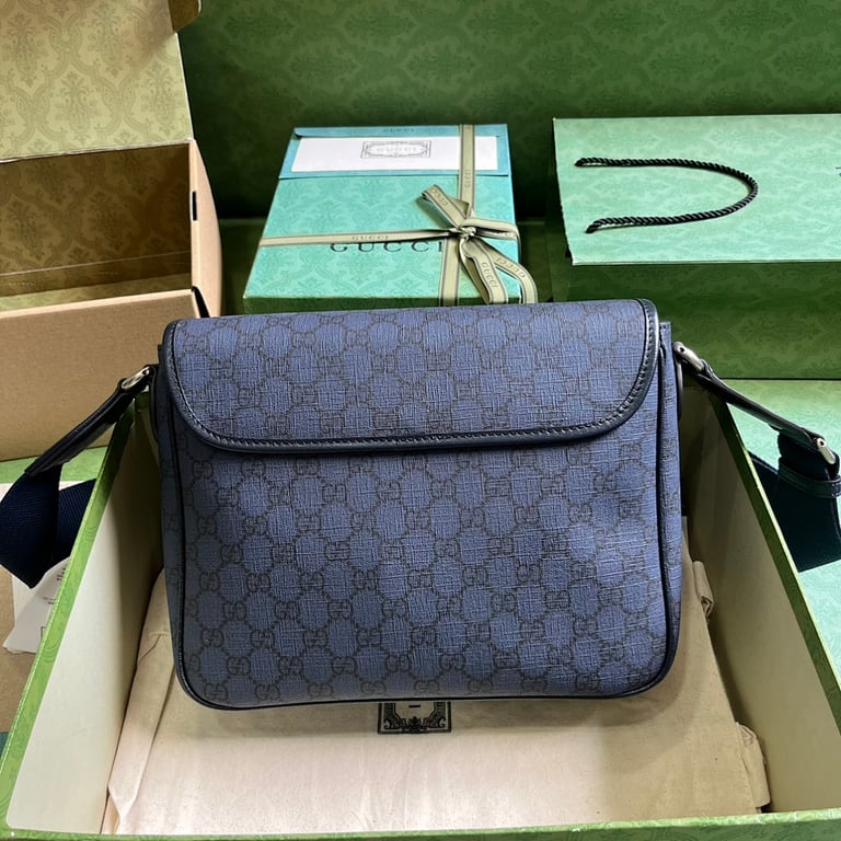 Gucci Ophidia GG Supreme Messenger Bag Blue - 9