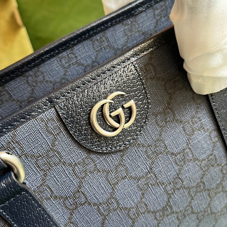 Gucci Ophidia Medium Tote GG Supreme Blue Black - 6