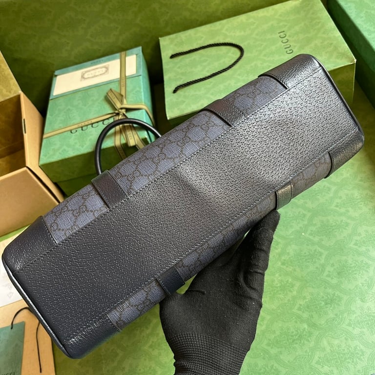 Gucci Ophidia Medium Tote GG Supreme Blue Black - 8