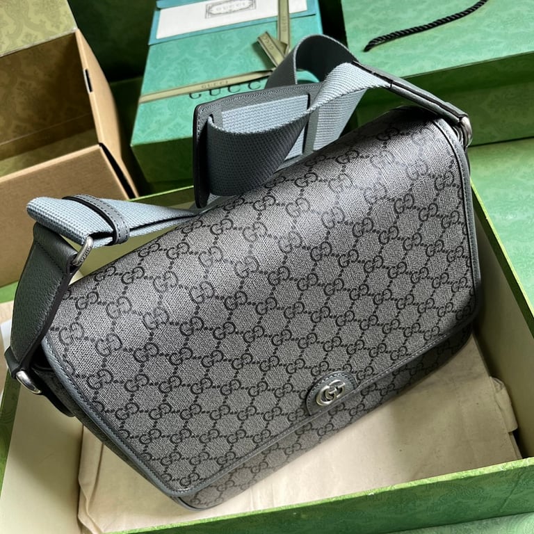 Gucci Ophidia GG Supreme Messenger Bag Grey Black - 5
