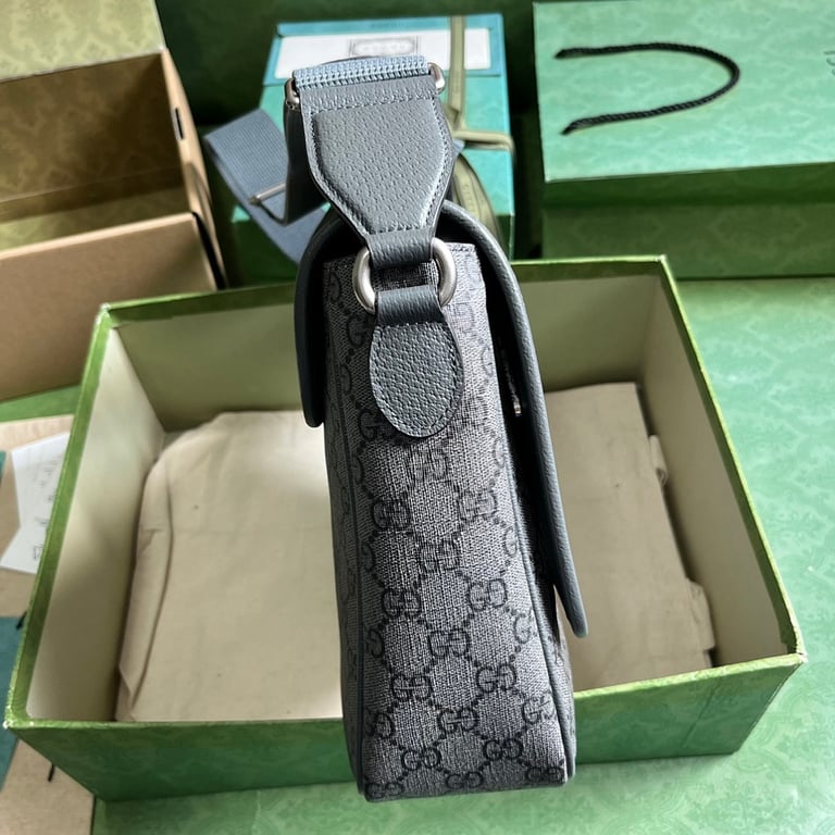 Gucci Ophidia GG Supreme Messenger Bag Grey Black - 7