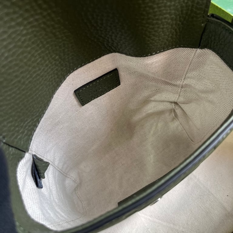 Gucci Jumbo GG Small Messenger Bag Dark Green - 3
