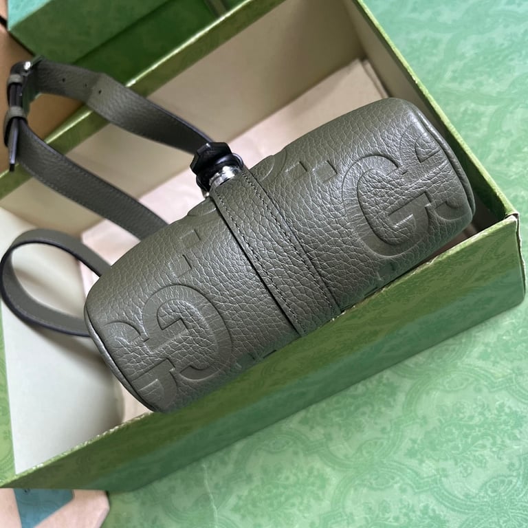 Gucci Jumbo GG Small Messenger Bag Dark Green - 8