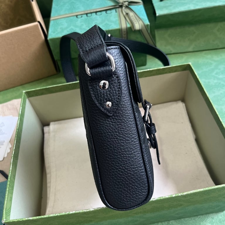 Gucci Jumbo GG Small Messenger Bag Black - 7