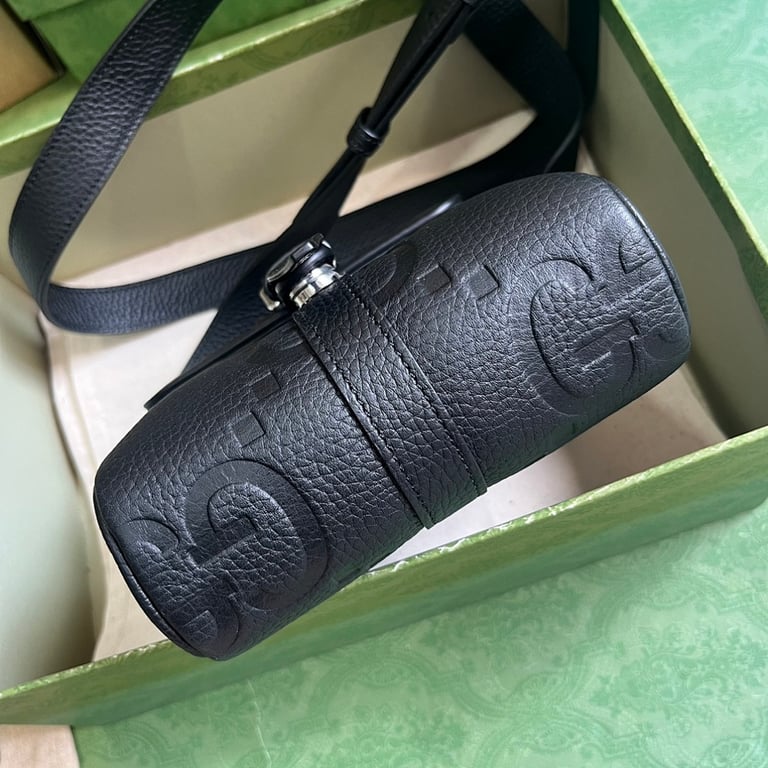 Gucci Jumbo GG Small Messenger Bag Black - 8